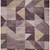 3' X 5' Plum And Wheat Geometric Washable Indoor Outdoor Area Rug