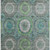 10' X 14' Teal And Lime Green Geometric Washable Area Rug With UV Protection
