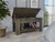 40" Dark Brown Wood Storage Bench With Flip Top