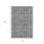 8' X 10' Olive Green And Purple Floral Washable Area Rug With UV Protection