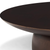 16" Brown Solid Wood Hand Finished Round Vanity Tray