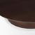 16" Brown Solid Wood Hand Finished Round Vanity Tray