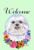 Maltese- Best of Breed Welcome Flowers Garden Flag 
