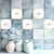 12" x 12" Blue Vinyl Arabesque Peel And Stick Removable Tiles