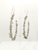 Labradorite and Crystal Hoop Earrings