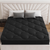 2" Black Cotton Full Double Mattress Topper