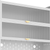 Stainless Steel Textured Door Dining Hutch With Two Doors