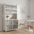 Stainless Steel Textured Door Dining Hutch With Two Doors