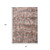 8' X 11' Gray And White Tribal Washable Area Rug With UV Protection