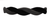French Twist Barrette Shiny Black & Matt Black
