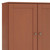 32" Coffee Solid Wood Shaker Style Double Door Linen Cabinet