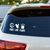 'Peace, Love, Plants' Decal