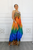 Cheetah Ombr Print Flow Maxi Dress with Side Pockets
