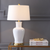 29" Gold Urn Table Lamp With Drum Shade