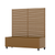 47" X 47" Brown Galvanized Metal Rectangular Planter Box