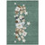 9' X 12' Pale Aqua Beige Ivory And Taupe Presents Washable Indoor Outdoor Area Rug