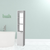 13" White Wood Freestanding Single Door Bathroom Vanity