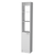13" White Wood Freestanding Single Door Bathroom Vanity
