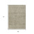 9' X 12' Taupe And Beige Striped Washable Indoor Outdoor Area Rug