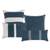 7 Piece Comforter Set Blue Striped Tribal Soft Bedding