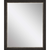 33" Dark Brown Framed Accent Mirror