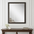 33" Dark Brown Framed Accent Mirror