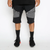 Gray Moto Shorts