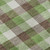 3' X 5' Brown Ivory And Green Plaid Washable Area Rug With UV Protection