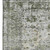 9' X 12' Artichoke Green Gray And Charcoal Oriental Washable Area Rug With UV Protection