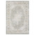 8' X 11' Gray And Orange Medallion Area Rug