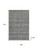 10' X 14' Pewter And Gray Striped Washable Area Rug With UV Protection