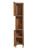 14" Brown Wood Shaker Style Double Door Linen Cabinet