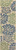8' Navy Blue And Green Floral Indoor Outdoor Runner Rug