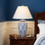 26" White Novelty Table Lamp With Globe Shade