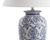 26" White Novelty Table Lamp With Globe Shade