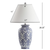 26" White Novelty Table Lamp With Globe Shade