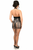 Celestial Faux Leather Fringe Skirt