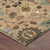 8' Copper And Brown Round Floral Medallion Washable Indoor Outdoor Area Rug