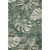 9' X 12' Fern Green And Sage Floral Washable Area Rug With UV Protection