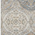 3' X 5' Beige Ivory And Blue Floral Washable Area Rug With UV Protection