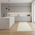 8' Ivory Geometric Runner Rug