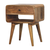 22" Brown Solid Wood Two Drawer Nightstand