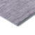 8' X 10' Plum And Ivory Striped Washable Area Rug With UV Protection