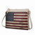 Madeline Printed Flag Vegan Leather Women's Crossbody Bag