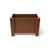 20" X 18" Walnut Heavy Duty Plastic Square Planter Box