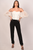 Leah Straight Leg Black Pants