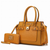 Isla Crocodile Embossed Vegan Leather Women's Satchel Bag- 2 pieces 