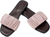 Women's Ruched Fabric Slide Sandals Open Toe Flat Sandals