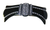 Crystal Stone Hump Black Barrette