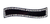 S Shape Crystal Stone Black Automatic Barrette